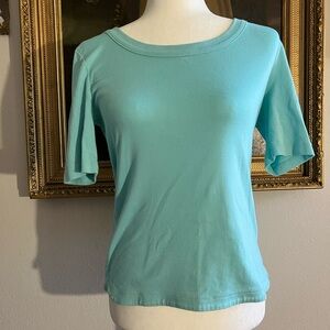Talbots Green Fitted Short Sleeve T-Shirt